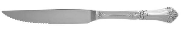 Stately (Sterling, 1948, No Monograms) Steak Knife Individual Hollow, Serrate HC