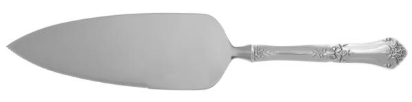 Stately (Sterling, 1948, No Monograms) Pie Server with Serrated Stainless Blade HC