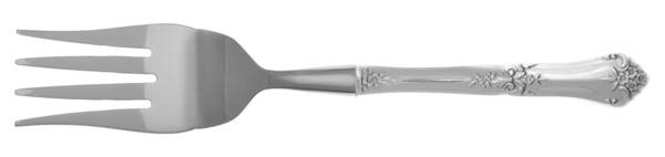 Stately (Sterling, 1948, No Monograms) Cold Meat Fork Large, Stainless Tines HC
