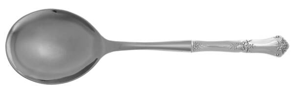 Stately (Sterling, 1948, No Monograms) Casserole Spoon with Smooth Stainless Bowl HC