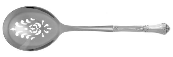 Stately (Sterling, 1948, No Monograms) Casserole Spoon with Pierced Stainless Bowl HC