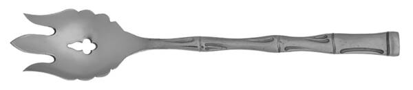 Bamboo (Stainless) Vegetable Serving Fork Solid  HC
