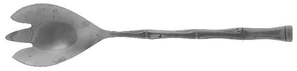 Bamboo (Stainless) Solid Salad Serving Fork