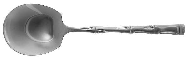 Bamboo (Stainless) Solid Smooth Casserole Spoon