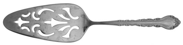 Classic Rose Pierced All Stainless Pie Server