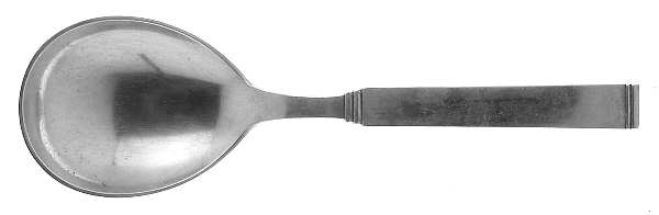 Funkis (Sterling) Solid Serving Spoon