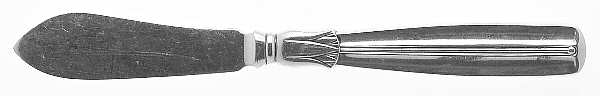 Lotus (Sterling) Hollow Handle Paddle Butter Spreader (Solid)