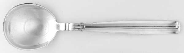 Lotus (Sterling) Round Bowl Soup Spoon (Cream Soup) by Broderne W & S Sorensen