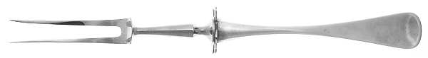 Patricia (Sterling) Lg Carving/Roast Fork-Stn Prong w/Sterling Guard