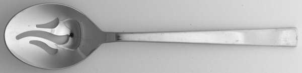 Alaska (Stainless) Pierced Solid Serving Spoon