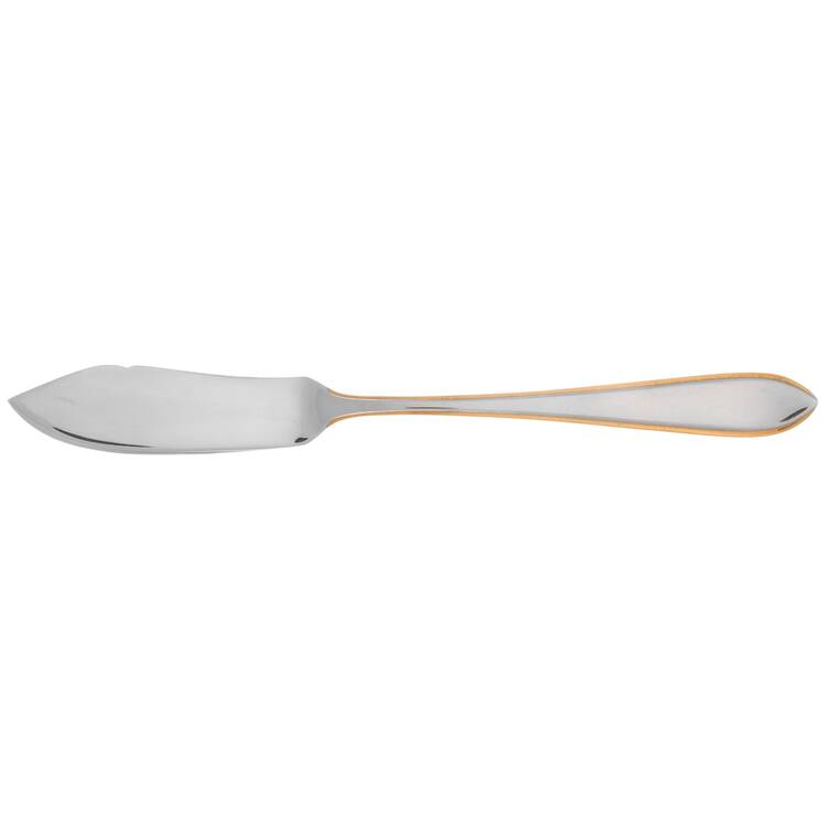 Carrera Gold (Stainless, Gold Accent) Flat Handle Master Butter Knife