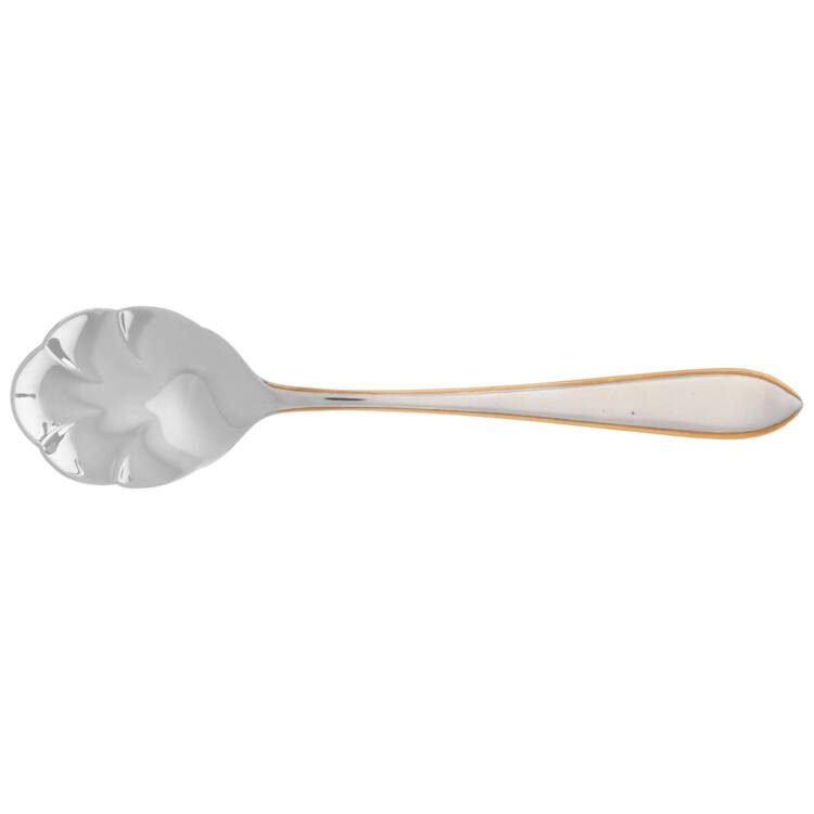 Carrera Gold (Stainless, Gold Accent) Sugar Shell Spoon