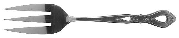 Autumn Ballad (Stainless) Medium Solid Cold Meat Serving Fork