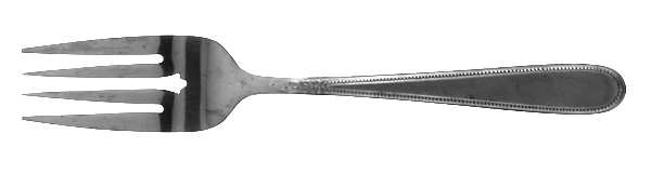 Beaded Elegance (Stainless) Dessert Fork