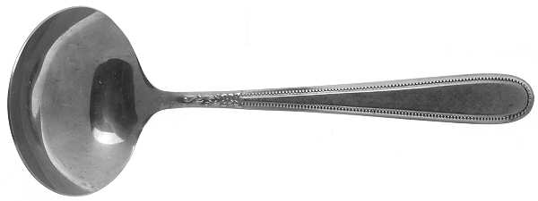 Beaded Elegance (Stainless) Solid Gravy Ladle
