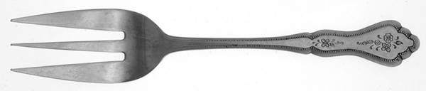 Brentwood (Stainless) Small Solid Cold Meat Serving Fork