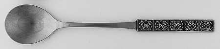 Burguntine-Velvet (Stainless) Oversize Solid Salad Serving Spoon