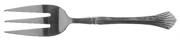 Drama (Stainless) Medium Solid Cold Meat Serving Fork