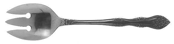 Dream Rose (Stainless, Rogers) Solid Salad Serving Fork