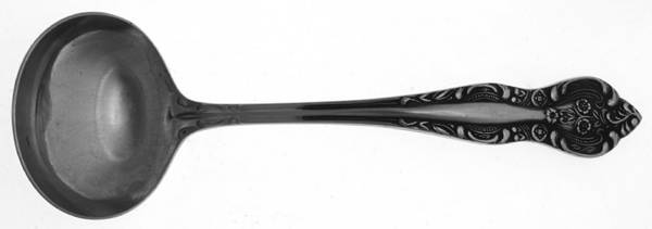Dynasty (Stainless, 5 Petal Flowers) Solid Gravy Ladle