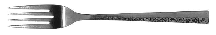 Floral Motif-Danish Mode (Stainless) Fork