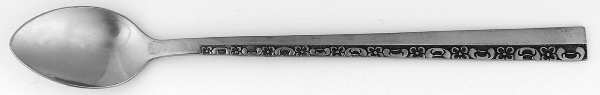 Floral Motif-Danish Mode (Stainless) Iced Tea Spoon
