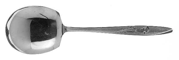 Florentine Rose (Stainless) Solid Smooth Casserole Spoon