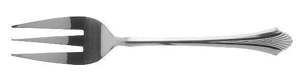 Gabrielle (Stainless) Medium Solid Cold Meat Serving Fork