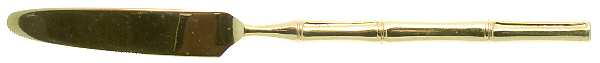 Golden Bambu (Gold Electroplate, Double) New French Solid Knife