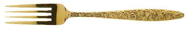 Golden Bouquet (Gold Electroplate) Fork
