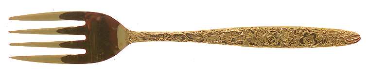 Golden Bouquet (Gold Electroplate) Individual Salad Fork