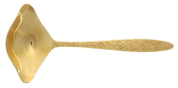 Golden Bouquet (Gold Electroplate) Solid Gravy Ladle