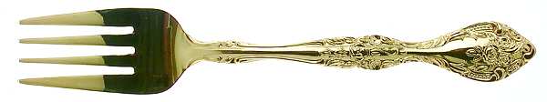 Gold Charles IV (Gold Electroplate) Individual Salad Fork