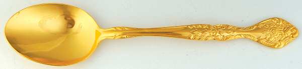 Gold Charles IV (Gold Electroplate) Tablespoon (Serving Spoon)