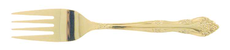 Golden Dream Rose (Gold Electroplate) Individual Salad Fork
