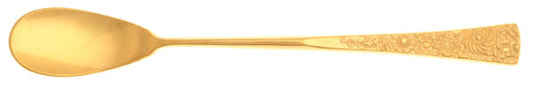 Golden Flower Garden (Gold Electroplate) Horseradish Serving Spoon HC