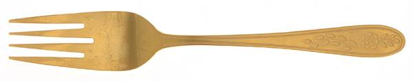 Golden Floral Mist (Gold Electroplate) Individual Salad Fork