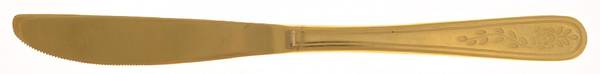 Golden Floral Mist (Gold Electroplate) Modern Solid Knife