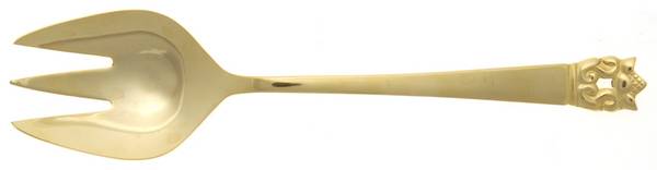 Golden Roget (Gold Electroplate) Solid Serving Fork