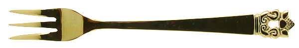 Golden Roget (Gold Electroplate) Cocktail/Seafood Fork
