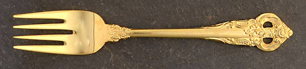Golden Sir Mark (Gold Electroplate) Individual Salad Fork