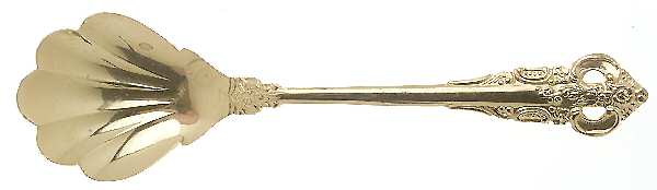 Golden Sir Mark (Gold Electroplate) Sugar Shell Spoon