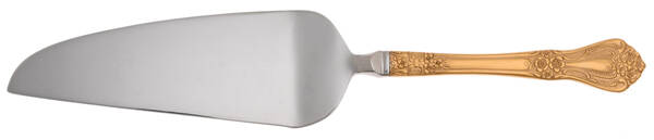 Gold Valentine (Gold Electroplate) Pie and Cake Server with Stainless Blade HC