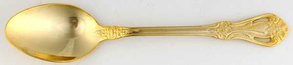 Gold Valentine (Gold Electroplate) Place/Oval Soup Spoon