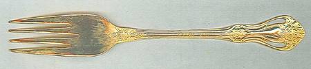Gold Valentine (Gold Electroplate) Individual Salad Fork