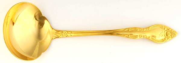 Lisette (Gold Electroplate) Solid Gravy Ladle