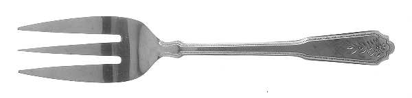 Norcrest-Brentwood (Stainless) Medium Solid Cold Meat Serving Fork