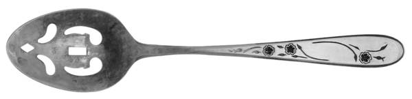 Perfect Rose (Stainless) Pierced Tablespoon (Serving Spoon)