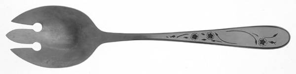 Perfect Rose (Stainless) Solid Salad Serving Fork