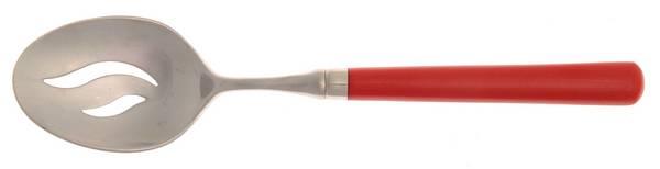 Spectrum-Red (Stainless) Pierced Tablespoon (Serving Spoon)